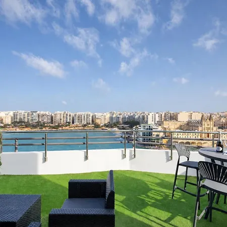 Апартаменты Seafront Penthouse Paradise Views Of Balluta Bay *